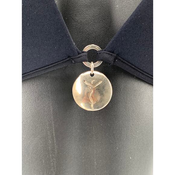 PAIN DE SUCRE Women's Black V-Neck Spaghetti Strap Padded Bikini Top SZ 34B - Picture 4 of 9